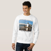 Sweatshirt Phare de point de Grindle, port Maine de Gilkey (Devant entier)