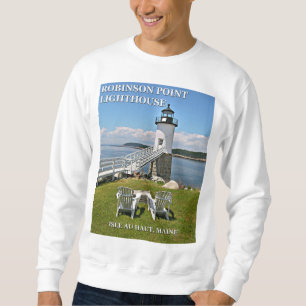 Sweatshirt Phare de point de Robinson, Au Haut, Maine d'île