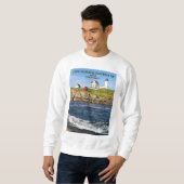 Sweatshirt Phare de protubérance, cap Neddick Maine (Devant entier)