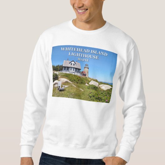 Sweatshirt Phare de Whitehead, Penobscot Bay Maine (Devant)