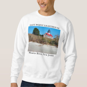 Sweatshirt Phare est de point, New Jersey de rivière de