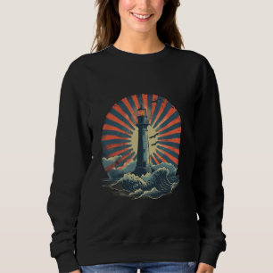 Sweatshirt Phare Voile Plage de mer Bateau Maison de bord de