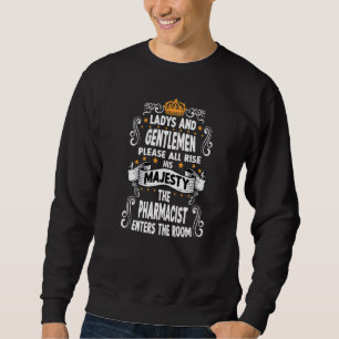 Sweatshirt Pharmacien disant motif pharmacien