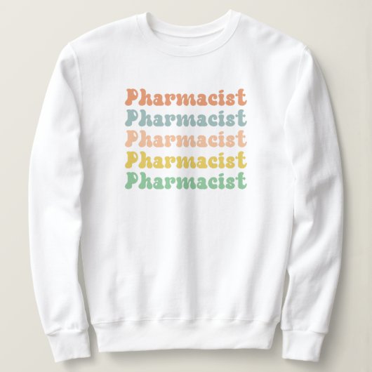 Sweatshirt Pharmacien Retro Super (Design devant)