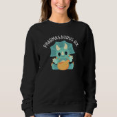 Sweatshirt Pharmasaurus RX, Funny Pharmacist, Pharmacie Tech (Devant)