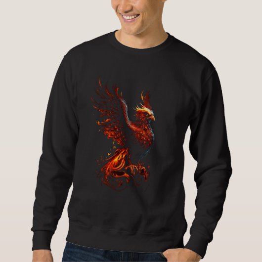 Sweatshirt Phénix s'élevant des cendres Résurrection Renaissa (Devant)