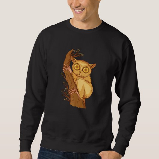 Sweatshirt Philippine Tarsier Bohol Tarsier Monkey Face Tarsi (Devant)