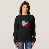 Sweatshirt Philippines Carte drapeau philippin Vintage (Devant entier)