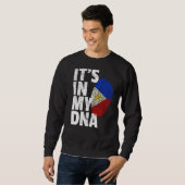 Sweatshirt Philippines Drapeau dans mon pays de Noël (Devant entier)