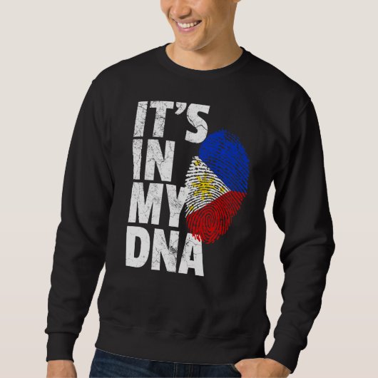 Sweatshirt Philippines Drapeau dans mon pays de Noël (Devant)