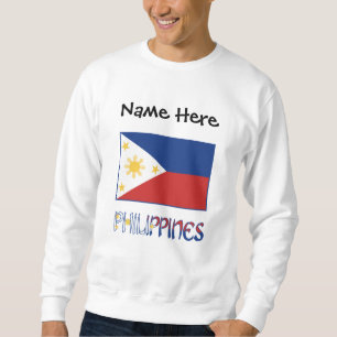 Sweatshirt Philippines Drapeau Philippin Personnalisé