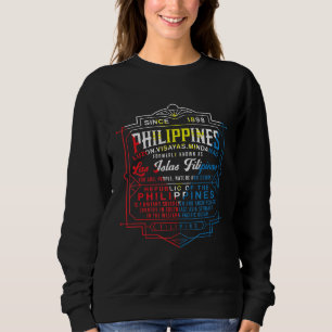Sweatshirt Philippines Faits Pinoy Vintage La Islas Filipinas