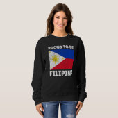 Sweatshirt Philippines Fier D'Être Philippin Filipina Mon Adn (Devant entier)