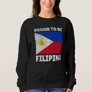 Sweatshirt Philippines Fier D'Être Philippin Filipina Mon Adn