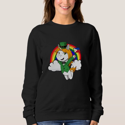 Sweatshirt Philippines Fier drapeau philippin Saint-Patricks  (Devant)