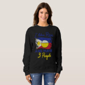 Sweatshirt Philippines I Like Rice And Maybe 3 People Filipin (Devant entier)