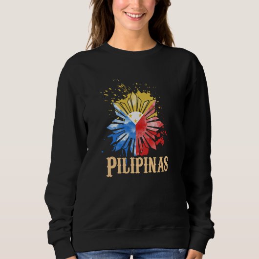 Sweatshirt Philippines Pilipinas Philippin Fierté Fière (Devant)