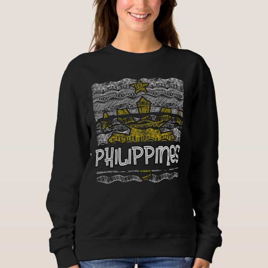 Sweatshirt Philippines Pinay Fierté Philippine Drapeau du Pay (Devant)