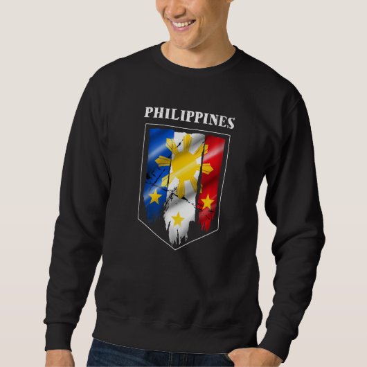 Sweatshirt Philippines Pinay Filipino Pride Country Flag Isla (Devant)