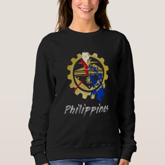 Sweatshirt Philippines Pinay Filipino Pride Country Flag Isla (Devant)