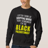Sweatshirt Phlebotomiste Phlebotomie Technicien 13 (Devant)