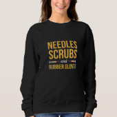Sweatshirt Phlebotomiste Trousse Phlebotomique Aiguilles Et R (Devant)