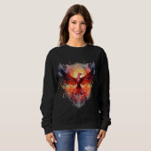 Sweatshirt Phoenix Artwork renaître Firebird Revigorer Mythi (Devant entier)