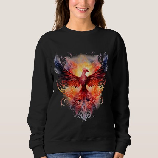 Sweatshirt Phoenix Artwork renaître Firebird Revigorer Mythi (Devant)