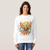 Sweatshirt Phoenix dans les nuages Bonne fête des mères | (Devant entier)