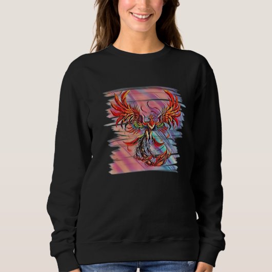 Sweatshirt Phoenix Des Cendres Feu Oiseau Mythique Phoenix (Devant)