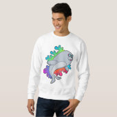 Sweatshirt Phoque aux Lunettes (Devant entier)