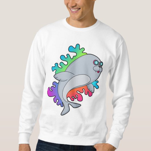 Sweatshirt Phoque aux Lunettes (Devant)
