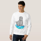 Sweatshirt Phoque avec Floe de glace (Devant entier)