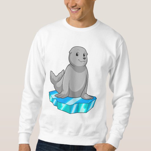 Sweatshirt Phoque avec Floe de glace (Devant)