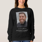 Sweatshirt Photo commémorative funéraire simple (Devant)
