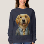 Sweatshirt photo de chien personnalisé - Style con (Devant)