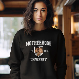 Sweatshirt Photo de l'Université de la mère