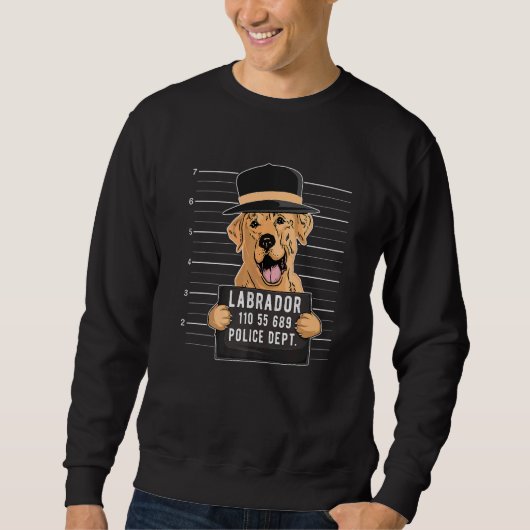 Sweatshirt Photo d'identité de chien Labrador (Devant)