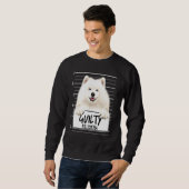 Sweatshirt Photo d'identité Samoyède Chien Coupable (Devant entier)
