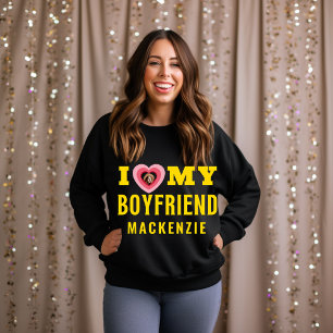Sweatshirt Photo et nom personnalisés Cadeaux de Saint-Valent