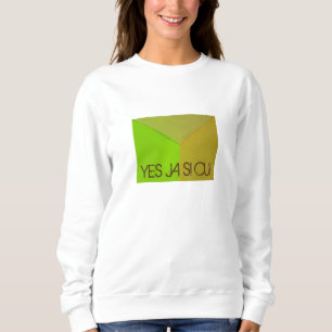 Sweatshirt Photo géométrique moderne de Configurative avec