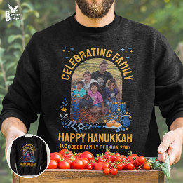 Sweatshirt Photo personnalisable HANOUKKA FAMILLE REUNION
