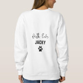 Sweatshirt Photo personnalisée de la maman du chien (Dos)
