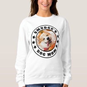 Sweatshirt Photo personnalisée et nom de la maman du chien Sw