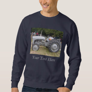Sweatshirt photo vintage gris massey tracteur fergison