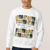 Sweatshirt photocollage et texte (Devant)