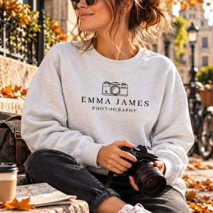 Sweatshirt Photographe Personnalisé Nom Personnalisé