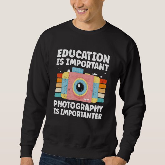 Sweatshirt Photographer Camera Cool Nature Photography (Devant)
