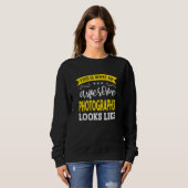 Sweatshirt Photographer Job Title Employee Funny Worker Photo (Devant entier)