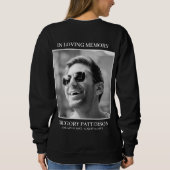 Sweatshirt Photographie à double face et commémoration funéra (Dos)